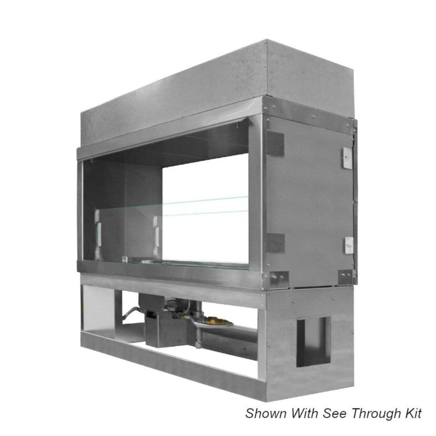 Firegear Kalea Bay LED 36" Linear Outdoor Stainless Steel Vent-Free Natural Gas Fireplace