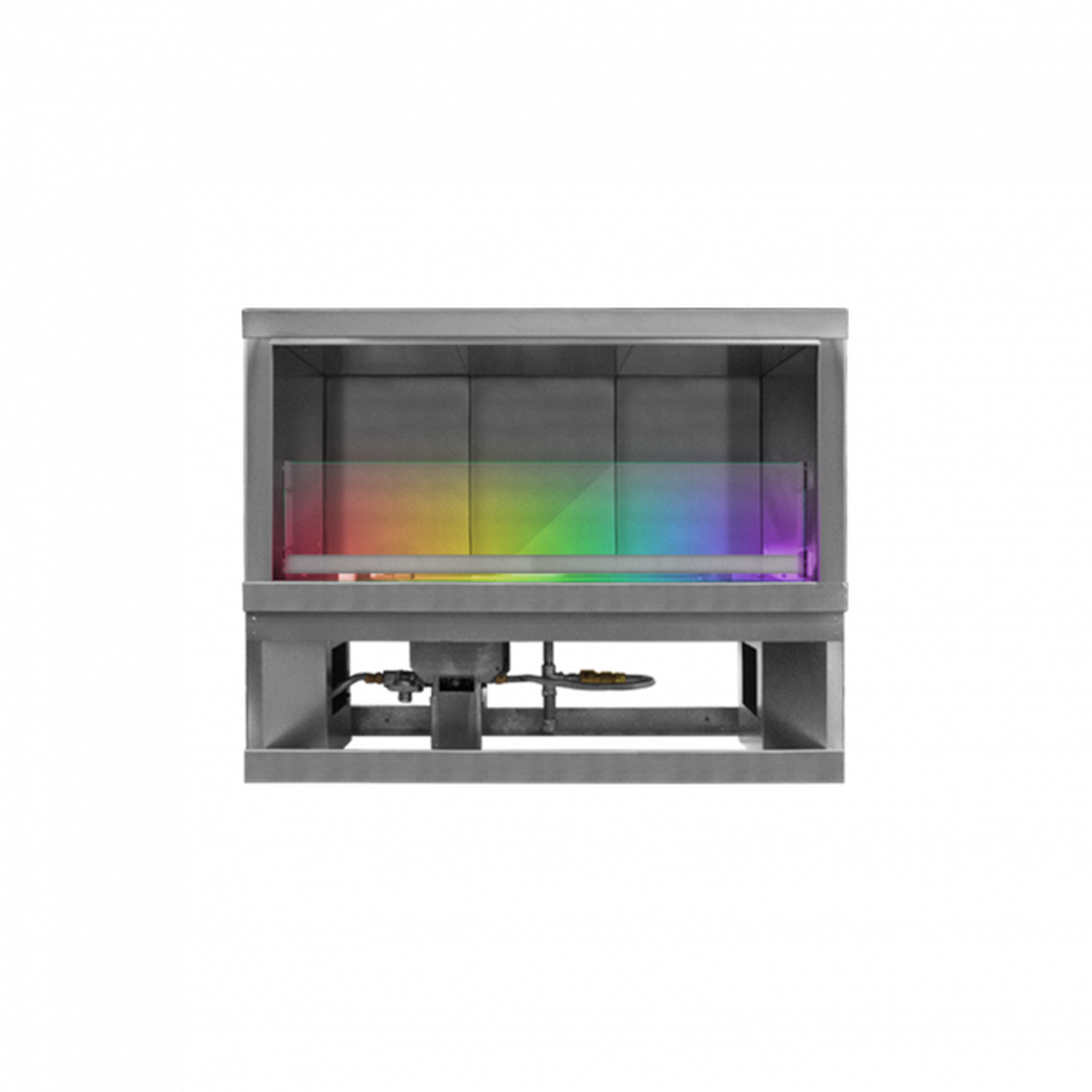 Firegear Kalea Bay LED 36" Linear Outdoor Stainless Steel Vent-Free Natural Gas Fireplace