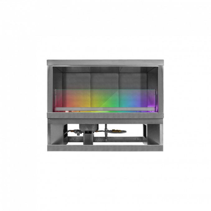 Firegear Kalea Bay LED 36" Linear Outdoor Stainless Steel Vent-Free Propane Gas Fireplace