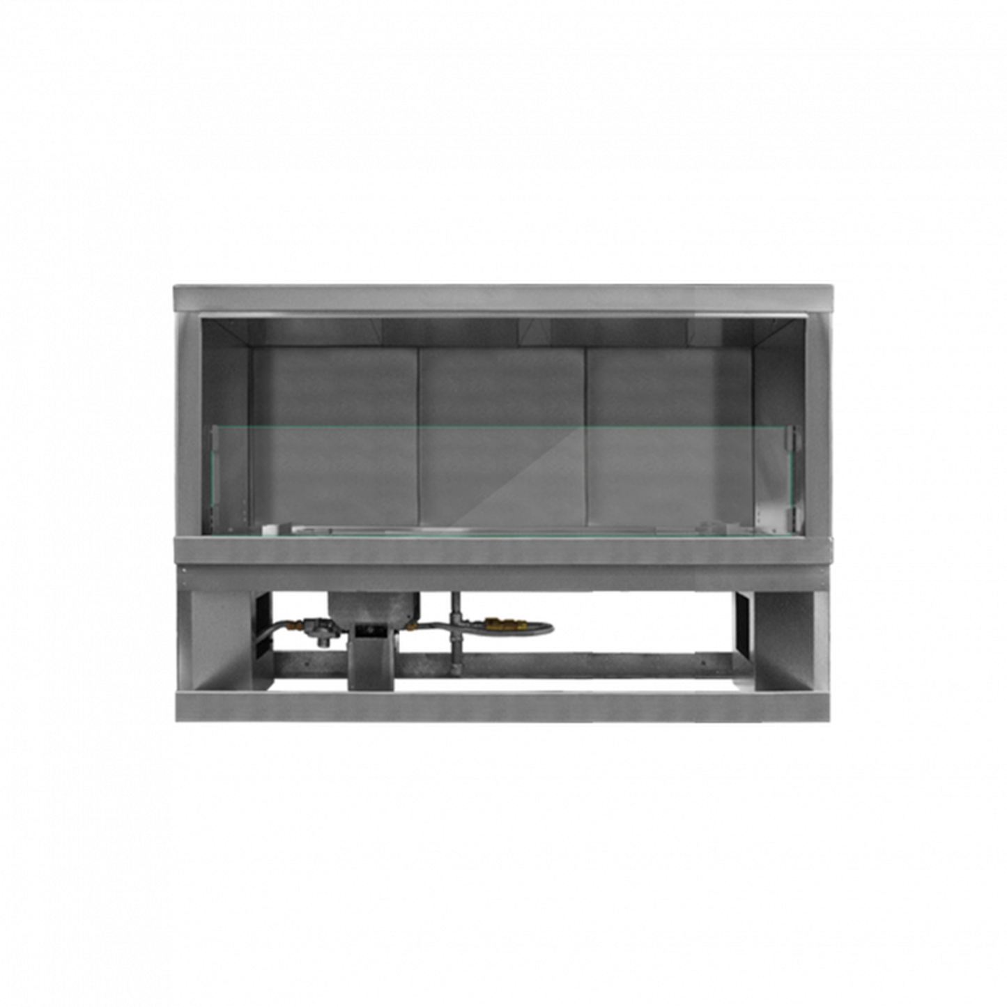 Firegear Kalea Bay LED 48" Linear Outdoor Stainless Steel Vent-Free Natural Gas Fireplace