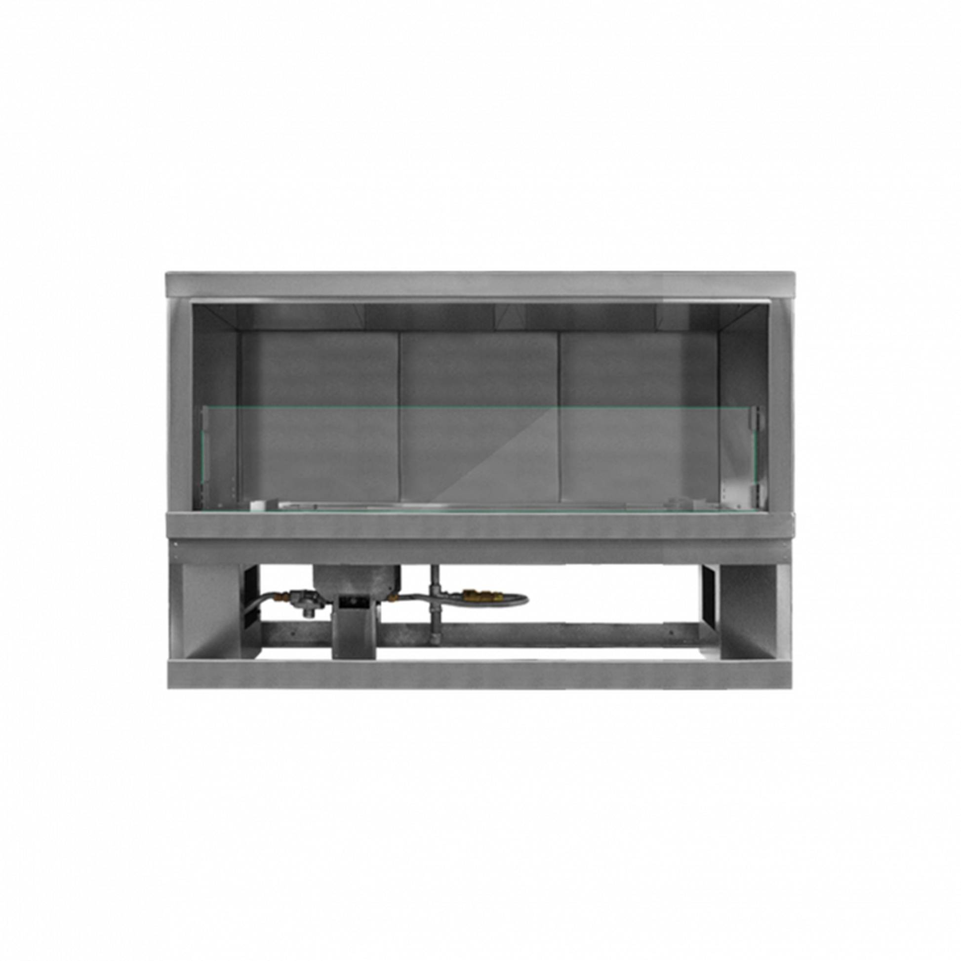 Firegear Kalea Bay LED 48" Linear Outdoor Stainless Steel Vent-Free Natural Gas Fireplace