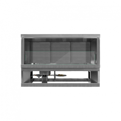 Firegear Kalea Bay LED 48" Linear Outdoor Stainless Steel Vent-Free Natural Gas Fireplace