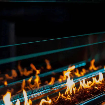 Firegear Kalea Bay LED 48" Linear Outdoor Stainless Steel Vent-Free Natural Gas Fireplace