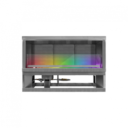 Firegear Kalea Bay LED 48" Linear Outdoor Stainless Steel Vent-Free Natural Gas Fireplace