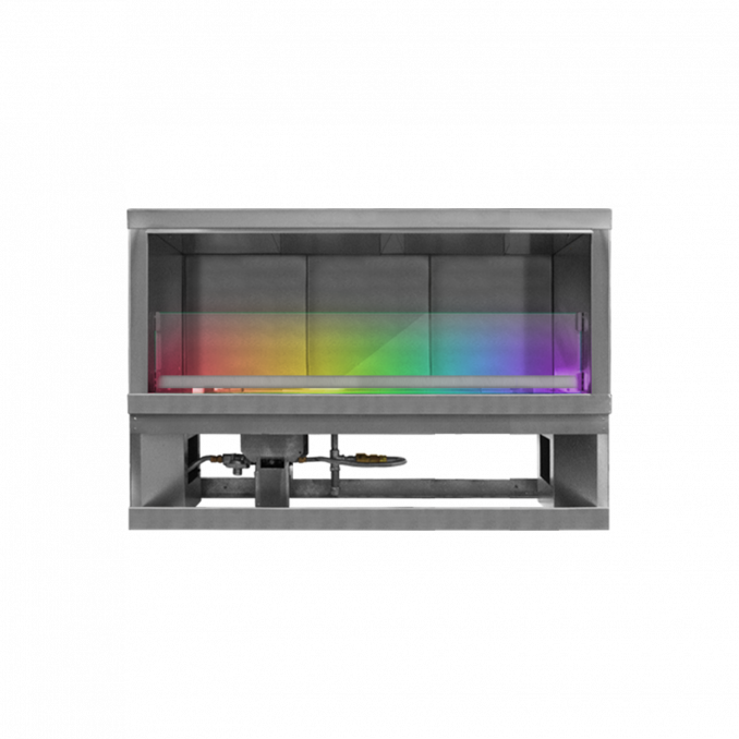 Firegear Kalea Bay LED 48" Linear Outdoor Stainless Steel Vent-Free Propane Gas Fireplace