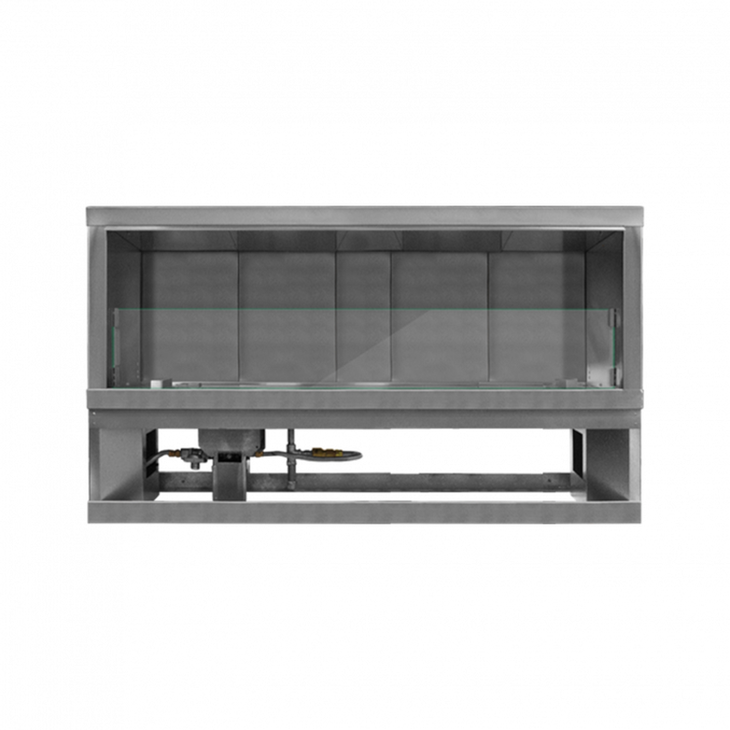 Firegear Kalea Bay LED 60" Linear Outdoor Stainless Steel Vent-Free Natural Gas Fireplace