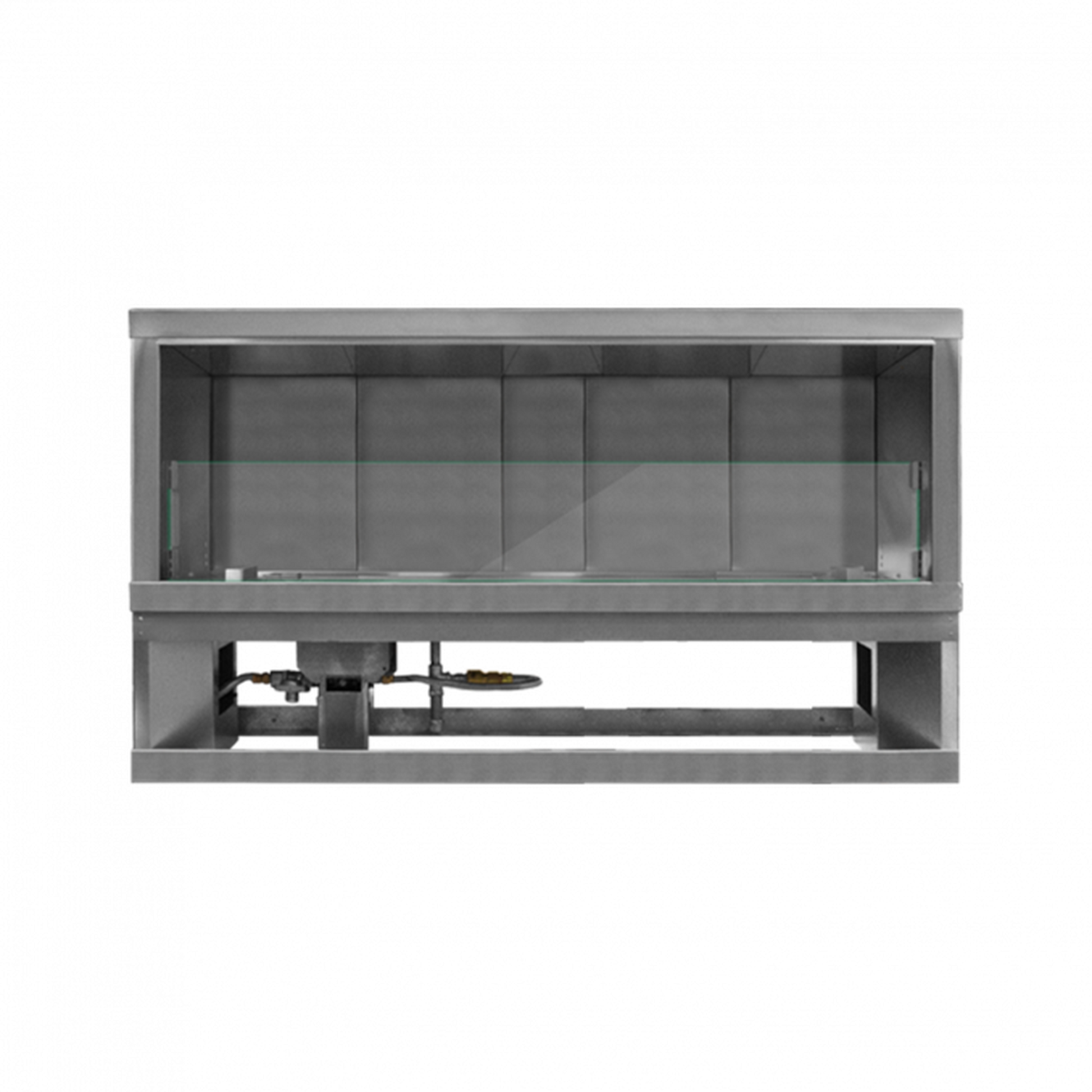 Firegear Kalea Bay LED 60" Linear Outdoor Stainless Steel Vent-Free Natural Gas Fireplace