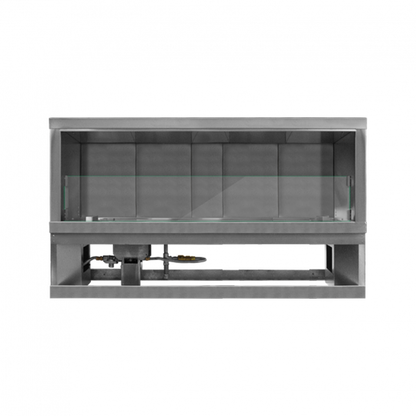 Firegear Kalea Bay LED 60" Linear Outdoor Stainless Steel Vent-Free Natural Gas Fireplace