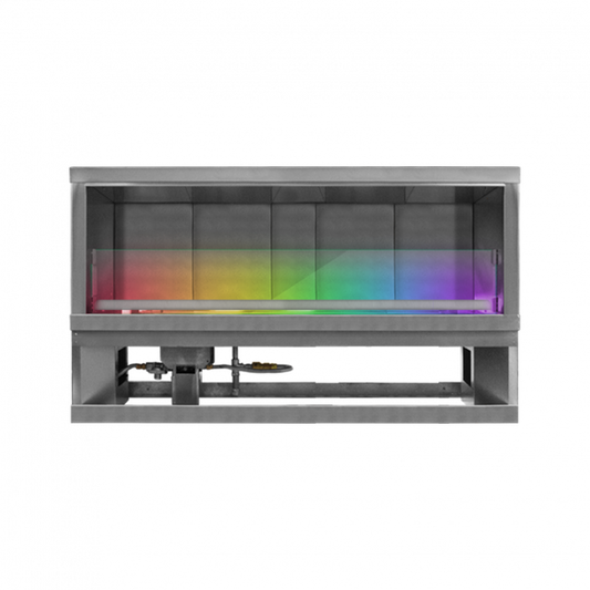 Firegear Kalea Bay LED 60" Linear Outdoor Stainless Steel Vent-Free Natural Gas Fireplace