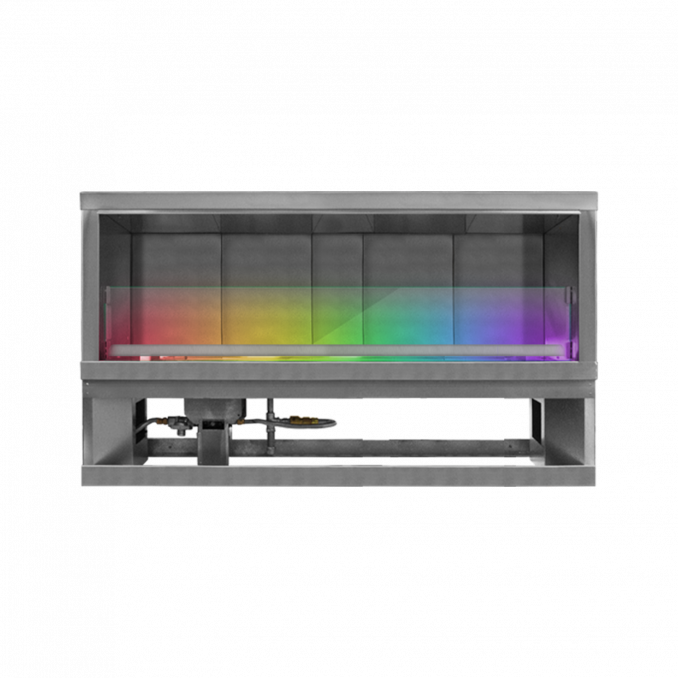 Firegear Kalea Bay LED 60" Linear Outdoor Stainless Steel Vent-Free Propane Gas Fireplace