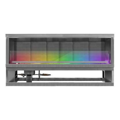 Firegear Kalea Bay LED 72" Linear Outdoor Stainless Steel Vent-Free Natural Gas Fireplace