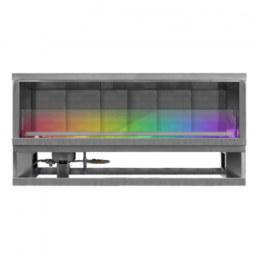 Firegear Kalea Bay LED 72" Linear Outdoor Stainless Steel Vent-Free Natural Gas Fireplace