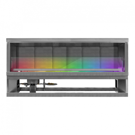 Firegear Kalea Bay LED 72" Linear Outdoor Stainless Steel Vent-Free Propane Gas Fireplace