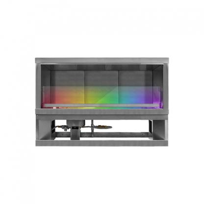 Firegear Kalea Bay Non-LED 48" Linear Outdoor Stainless Steel Vent-Free Propane Gas Fireplace