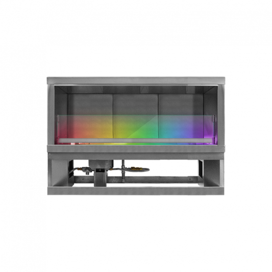 Firegear Kalea Bay Non-LED 48" Linear Outdoor Stainless Steel Vent-Free Propane Gas Fireplace