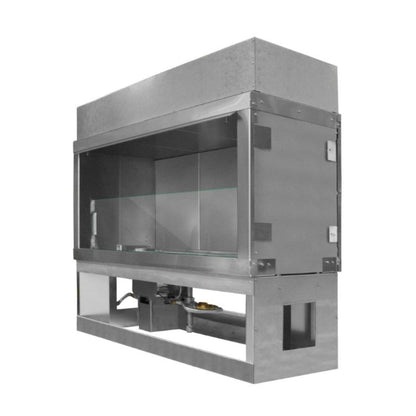 Firegear Kalea Bay Non-LED 60" Linear Outdoor Stainless Steel Vent-Free Natural Gas Fireplace