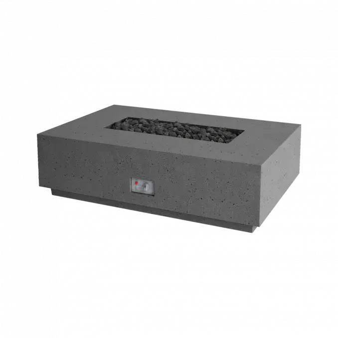 Firegear Pro Series Sanctuary 1 56" Slate Rectangular Natural Gas Fire Table With Thermocouple Piloted Safety Ignition System