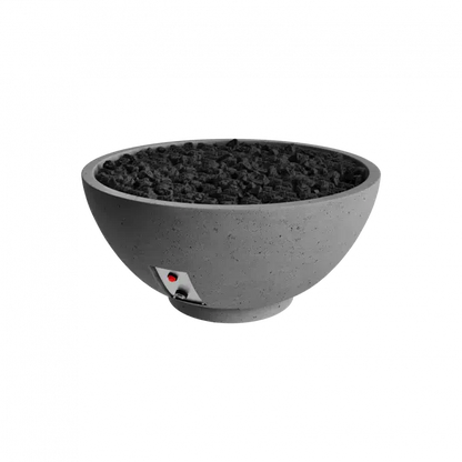 Firegear Pro Series Sanctuary 2 39" Slate Round Propane Gas Fire Pit Bowl With Thermocouple Piloted Safety Ignition System