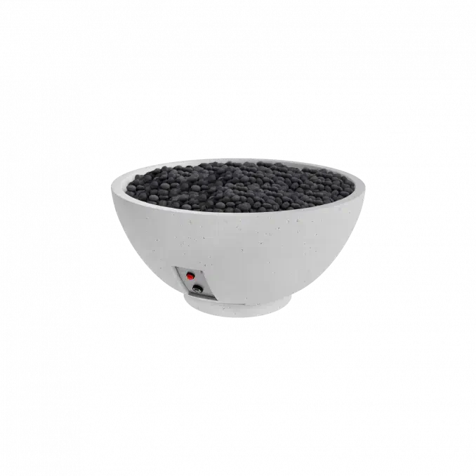 Firegear Pro Series Sanctuary 3 29" Arctic Round Natural Gas Fire Pit Bowl With Thermocouple Piloted Safety Ignition System
