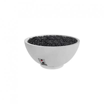 Firegear Pro Series Sanctuary 3 29" Arctic Round Propane Gas Fire Pit Bowl With Thermocouple Piloted Safety Ignition System