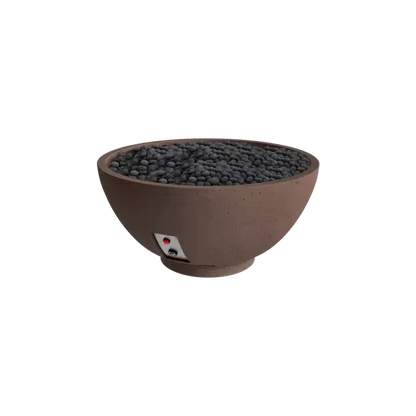 Firegear Pro Series Sanctuary 3 29" Chocolate Round Propane Gas Fire Pit Bowl With Thermocouple Piloted Safety Ignition System