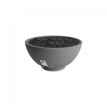 Firegear Pro Series Sanctuary 3 29" Slate Round Natural Gas Fire Pit Bowl With Match Throw Ignition System