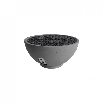 Firegear Pro Series Sanctuary 3 29" Slate Round Natural Gas Fire Pit Bowl With Thermocouple Piloted Safety Ignition System