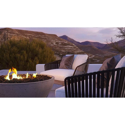 Firegear Pro Series Sanctuary 3 29" Slate Round Natural Gas Fire Pit Bowl With Thermocouple Piloted Safety Ignition System