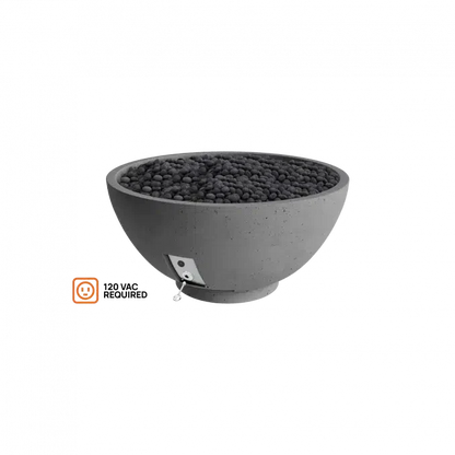 Firegear Pro Series Sanctuary 3 29" Slate Round Propane Gas Fire Pit Bowl With All Weather Electronic Ignition System