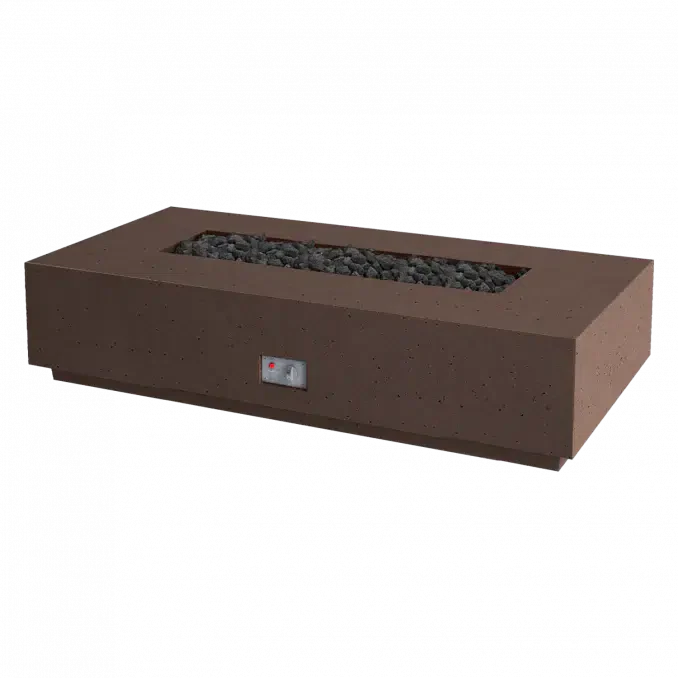 Firegear Pro Series Sanctuary 76 76" Chocolate Rectangular Natural Gas Fire Table With Thermocouple Piloted Safety Ignition System