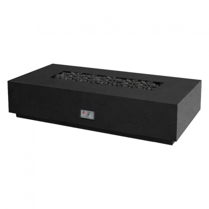 Firegear Pro Series Sanctuary 76 76" Raven Rectangular Propane Gas Fire Table With Thermocouple Piloted Safety Ignition System