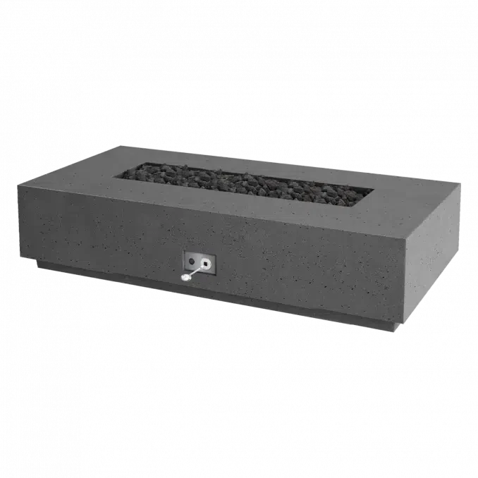 Firegear Pro Series Sanctuary 76 76" Slate Rectangular Natural Gas Fire Table With Match Throw Ignition System