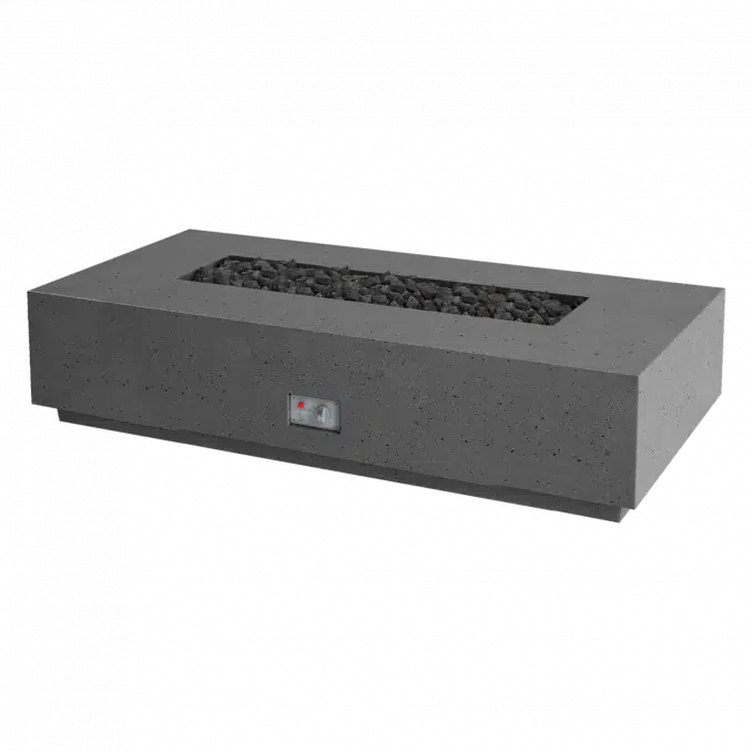 Firegear Pro Series Sanctuary 76 76" Slate Rectangular Natural Gas Fire Table With Thermocouple Piloted Safety Ignition System