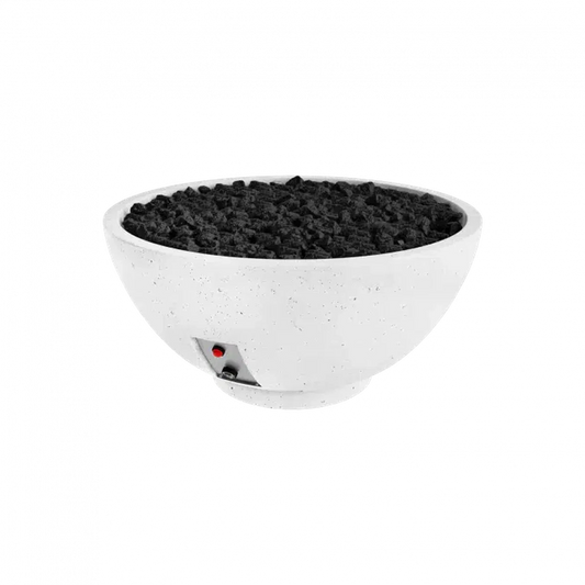 Firegear Sanctuary 2 39" Arctic Round Natural Gas Fire Pit Bowl With Thermocouple Piloted Safety Ignition System