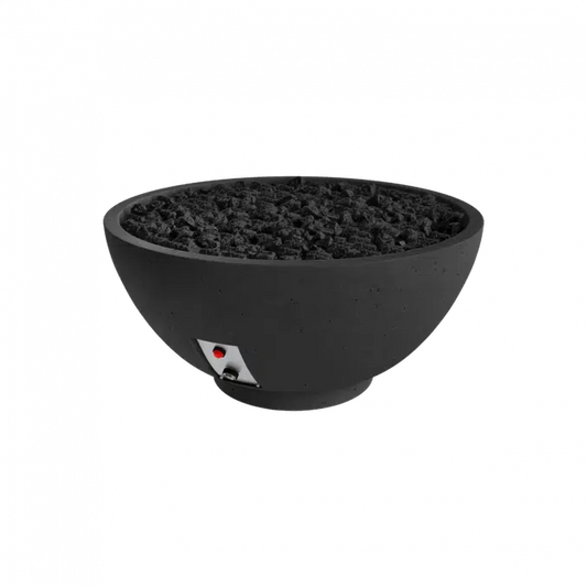 Firegear Sanctuary 2 39" Raven Round Natural Gas Fire Pit Bowl With Thermocouple Piloted Safety Ignition System