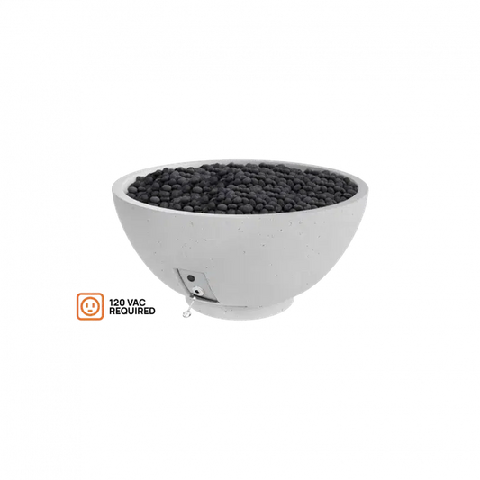 Firegear Sanctuary 3 30" Arctic Round Natural Gas Fire Pit Bowl With All Weather Electronic Ignition System