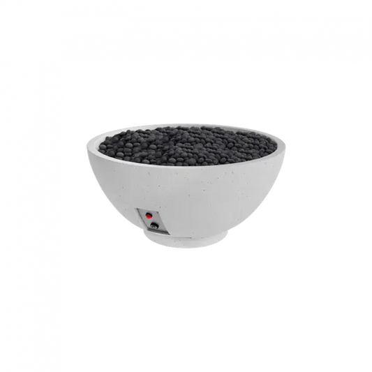 Firegear Sanctuary 3 30" Arctic Round Natural Gas Fire Pit Bowl With Thermocouple Piloted Safety Ignition System