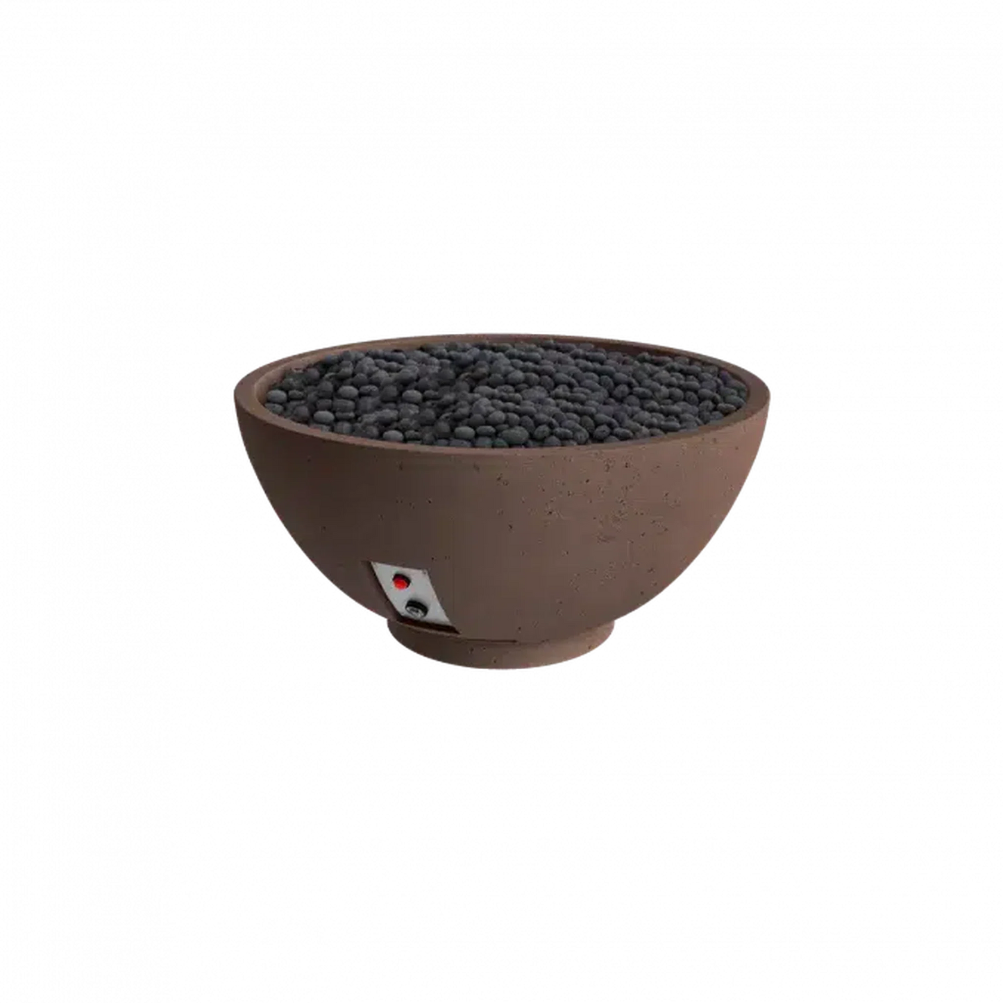 Firegear Sanctuary 3 30" Chocolate Round Natural Gas Fire Pit Bowl With Thermocouple Piloted Safety Ignition System