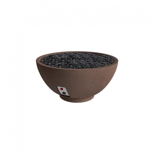 Firegear Sanctuary 3 30" Chocolate Round Natural Gas Fire Pit Bowl With Thermocouple Piloted Safety Ignition System
