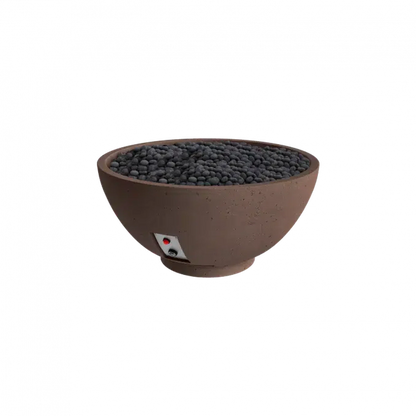 Firegear Sanctuary 3 30" Chocolate Round Natural Gas Fire Pit Bowl With Thermocouple Piloted Safety Ignition System