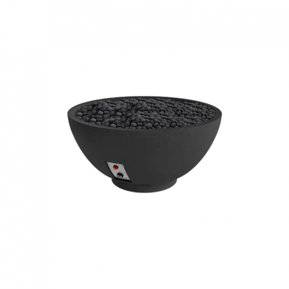 Firegear Sanctuary 3 30" Raven Round Natural Gas Fire Pit Bowl With Thermocouple Piloted Safety Ignition System