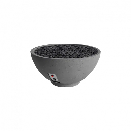 Firegear Sanctuary 3 30" Slate Round Natural Gas Fire Pit Bowl With Thermocouple Piloted Safety Ignition System