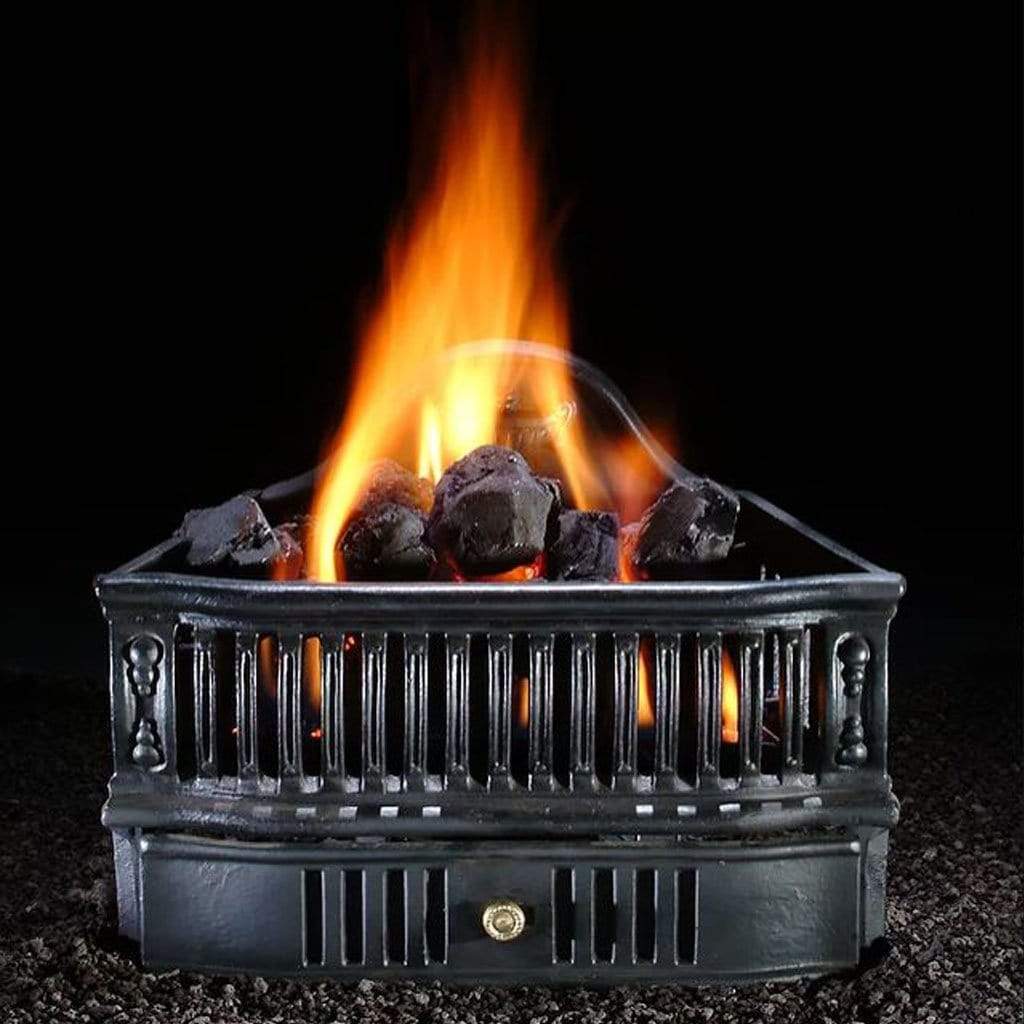 Fireside 19" Olde World Coal Basket with Convertible Pilot