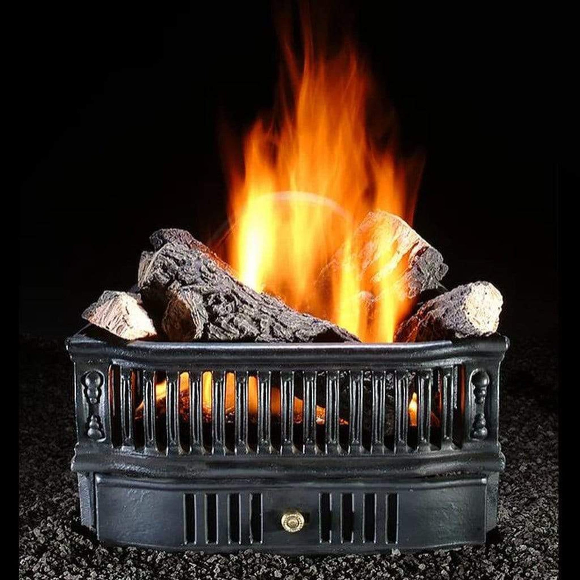 Hargrove 19" Olde World Basket Vented Propane Log Set With Safety Pilot