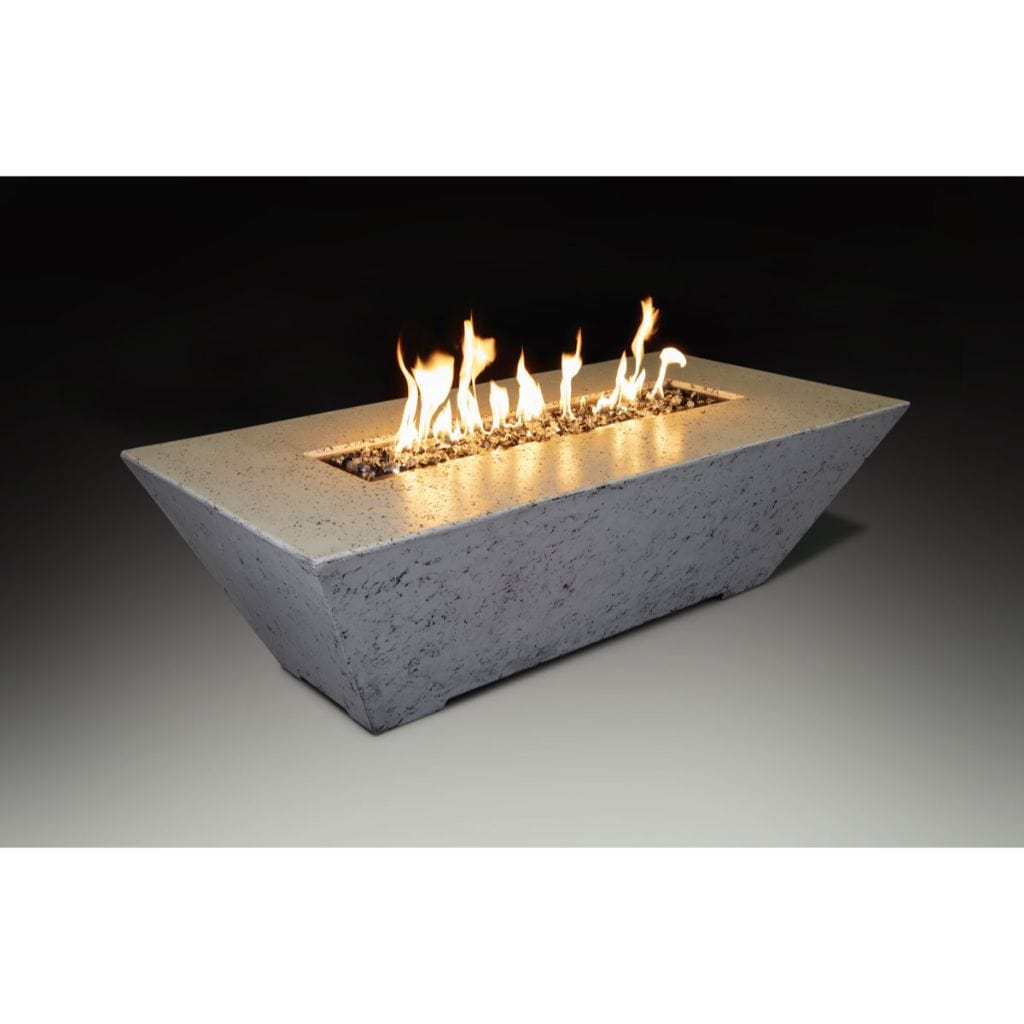 Grand Canyon Olympus 60" x 30" Rectangle Natural Gas Linear Fire Table in White