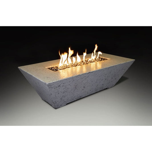 Grand Canyon Olympus 60" x 30" Rectangle Propane Gas Linear Fire Table in White