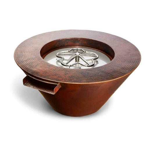 HPC 32" Copper Mesa Fire & Water Bowl Match-Lit Ignition