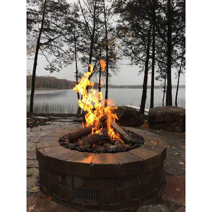 HPC 45" Round Enclosure Penta Burner Match-Lit Ignition Fire Pit