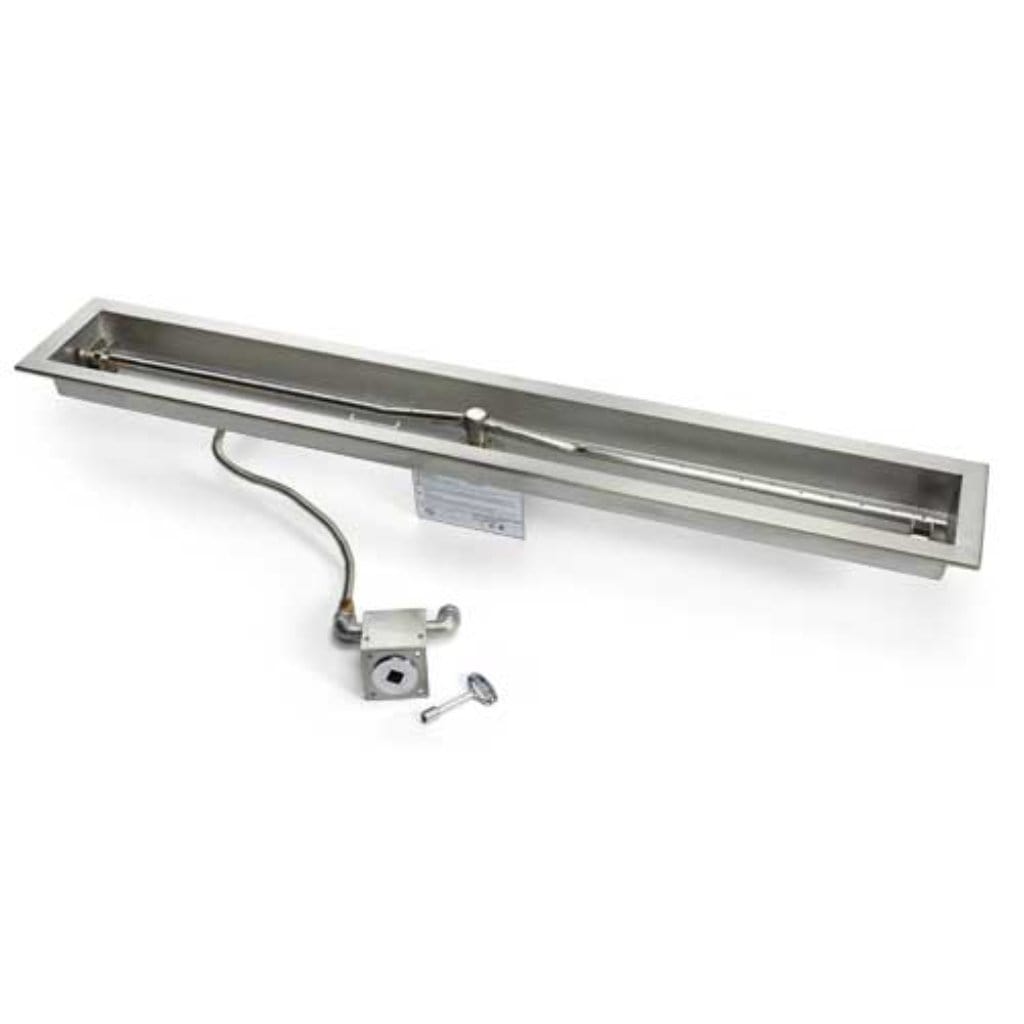 HPC 48" Linear Trough Match-Lit Ignition Fire Pit Insert