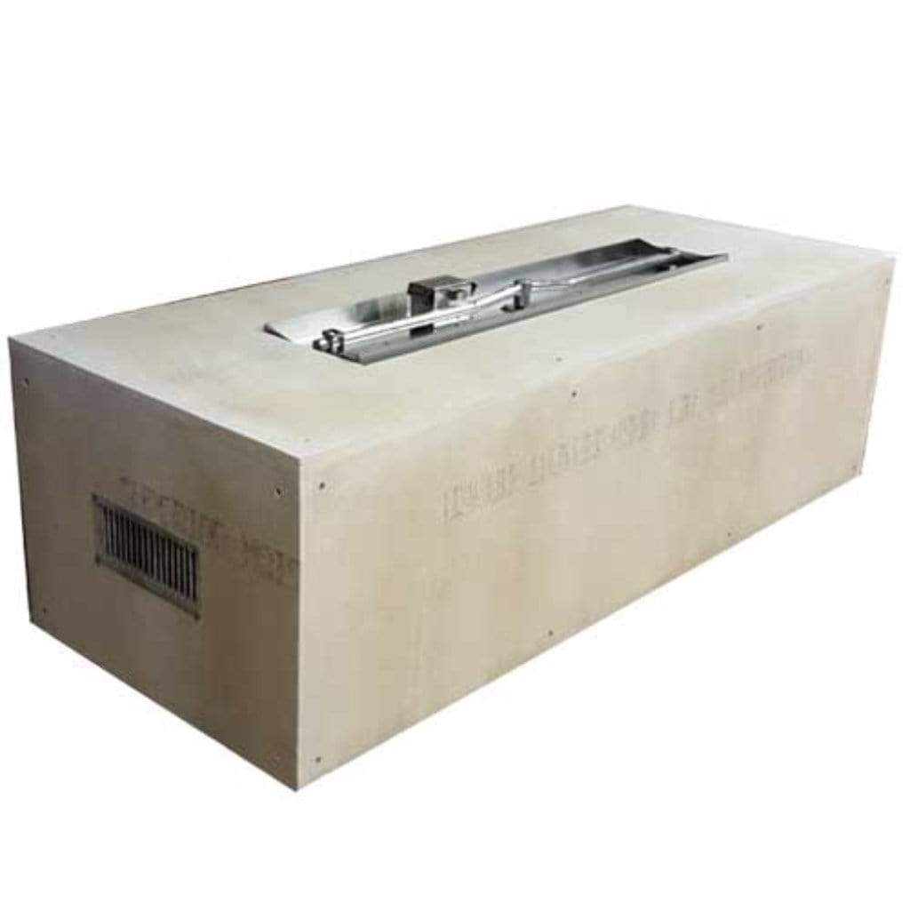 HPC 80" x 24" Rectangle Enclosure Small Tank Interlink-Burner Push Button Flame Sensing Fire Pit